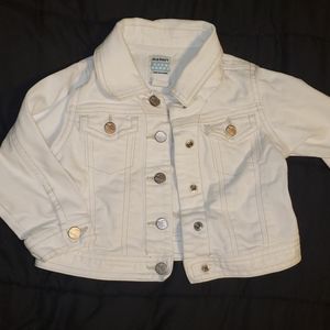 White denim Old Navy jacket 18-24 mos.